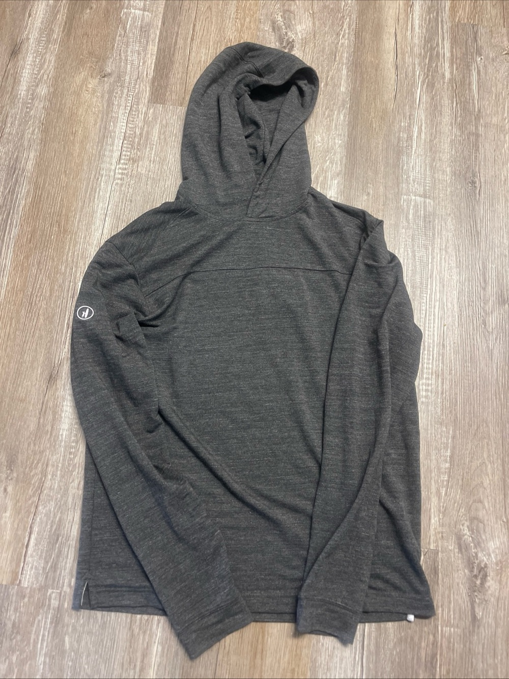 Johnnie-O Womens Hoodie Medium Gray Charcoal Pullover Stretch